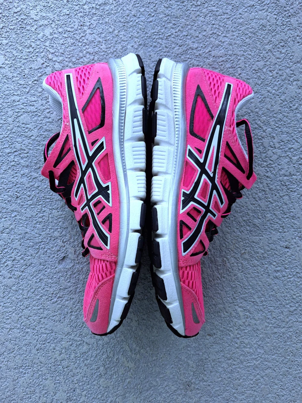 ASICS Womens Gel-Blur33 Bright Pink/zblack Lace-Up Running Sneakers Size 8